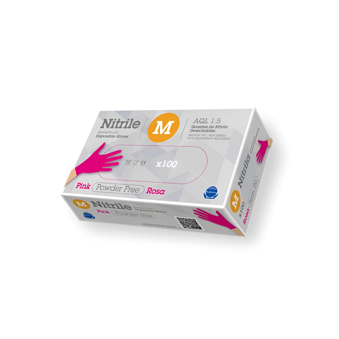 GUANTE DESECHABLE NITRILO G.TOUCH LG ROSA 3,5 Gr