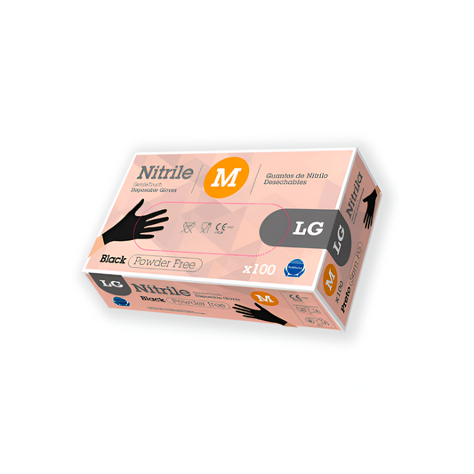 GUANTE DESECHABLE NITRILO G.TOUCH LG NEGRO 3,5 Gr